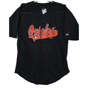 Baltimore Orioles Jersey Mens Medium Black MLB Baseball Number 9 Mesh Bike